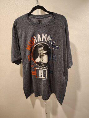 Muhammad Ali Men's Short Sleeve Graphic Top Size 2XL Crew Neck Boxing